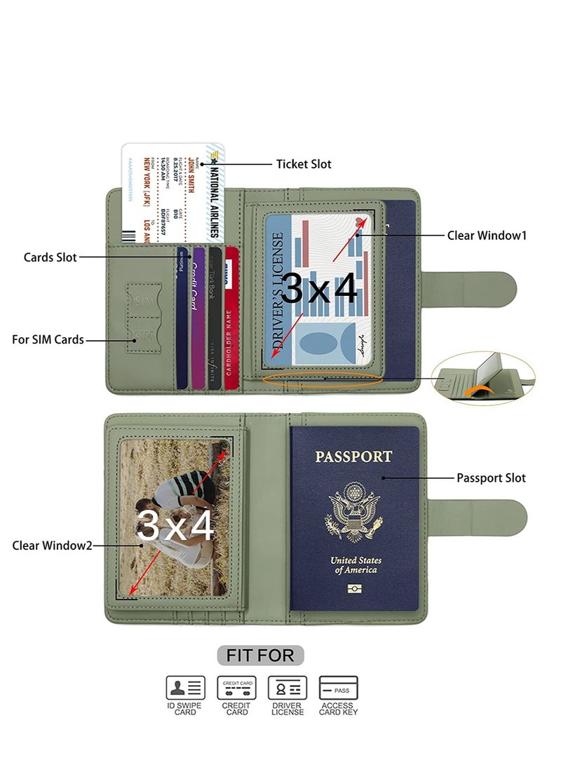 Barakah Passport Holder, Holder Card Slots, Creative Aircraft Certificate Storage Bag, Cover for Women and Men, Waterproof Rfid Blocking Travel Wallet - Image 4