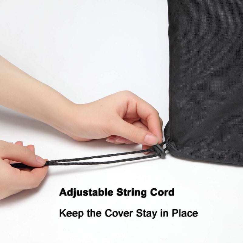 WOMACO WOMACO Universal Rollaway Bed Cover Folding Storage Cover Protector Black Twin  38 Inch  - Image 5