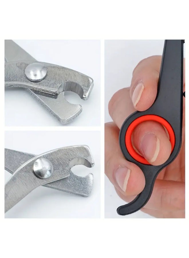 Stainless Steel Pet Nail Clippers, 1Pc Precision Trimmer Scissors for Birds, Dogs, Cats - Durable Claw & Paw Cutter for Parrot, Guinea Pig, Small Animals - Essential Bird Grooming Tool - Image 5