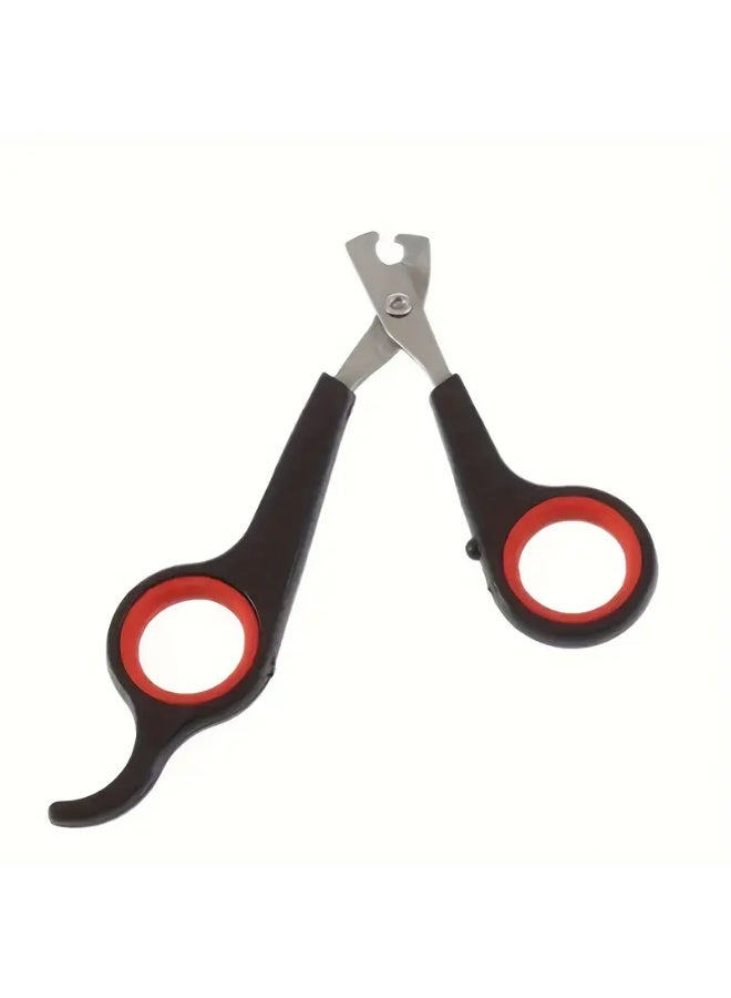 Stainless Steel Pet Nail Clippers, 1Pc Precision Trimmer Scissors for Birds, Dogs, Cats - Durable Claw & Paw Cutter for Parrot, Guinea Pig, Small Animals - Essential Bird Grooming Tool - Image 1