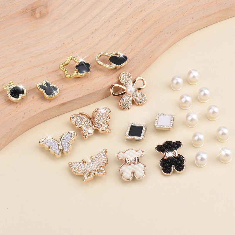 Shoe Charms: 22-Piece Premium Mixed Material Set - Vibrant Stylish Designs, Waterproof & Durable Shoe Accessories for Women, Girls, Sandal Decoration & Personalized Gifting - Image 5
