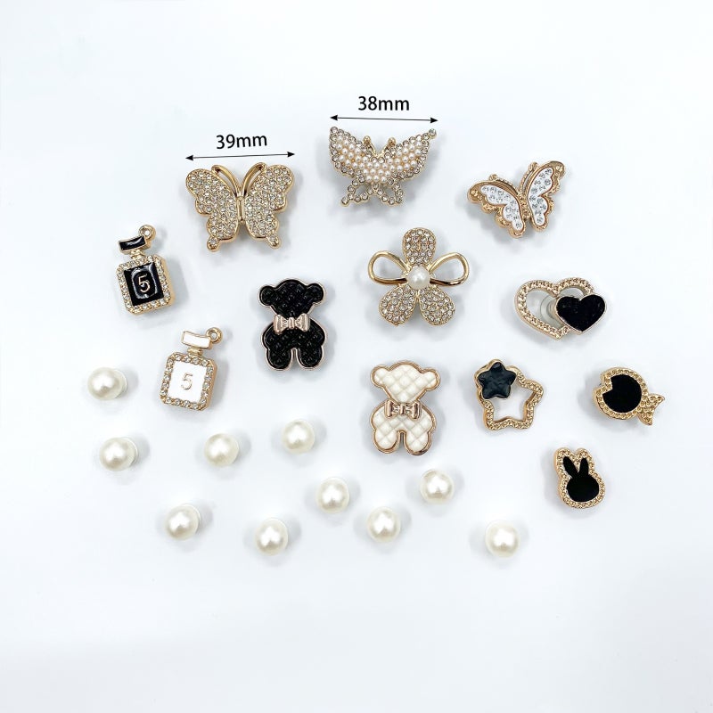Shoe Charms: 22-Piece Premium Mixed Material Set - Vibrant Stylish Designs, Waterproof & Durable Shoe Accessories for Women, Girls, Sandal Decoration & Personalized Gifting - Image 2