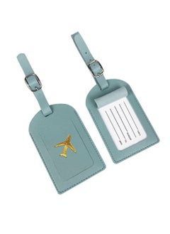 Generic Passport Covers and Luggage Tags, Passport Wallet Rfid Blocking Card Slots,Passport Holder Travel Suitcase Tag (Cyan)  - Image 3