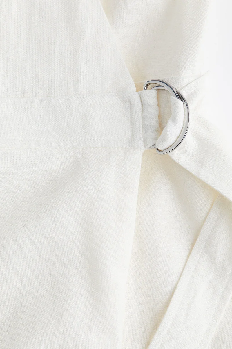 اتش اند ام Linen-blend wrap dress