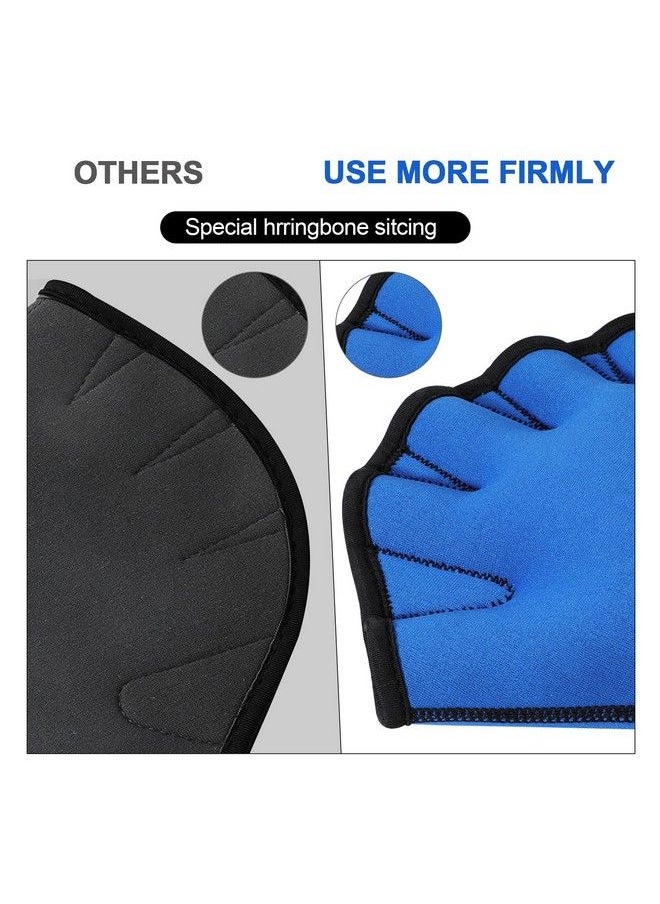 TAGVO - Aquatic Gloves For Helping Upper Body Resistance Webbed Swim Gloves Well Stitching No Fading Sizes For Men Women Adult Children Aquatic Fitness Water Resistance Training - Image 1