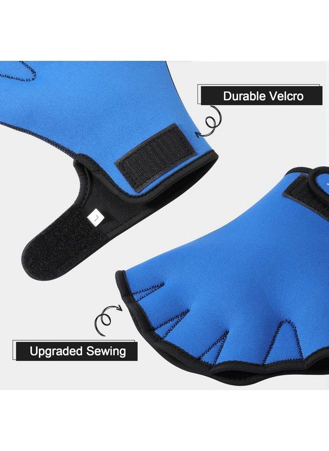 TAGVO - Aquatic Gloves For Helping Upper Body Resistance Webbed Swim Gloves Well Stitching No Fading Sizes For Men Women Adult Children Aquatic Fitness Water Resistance Training - Image 1