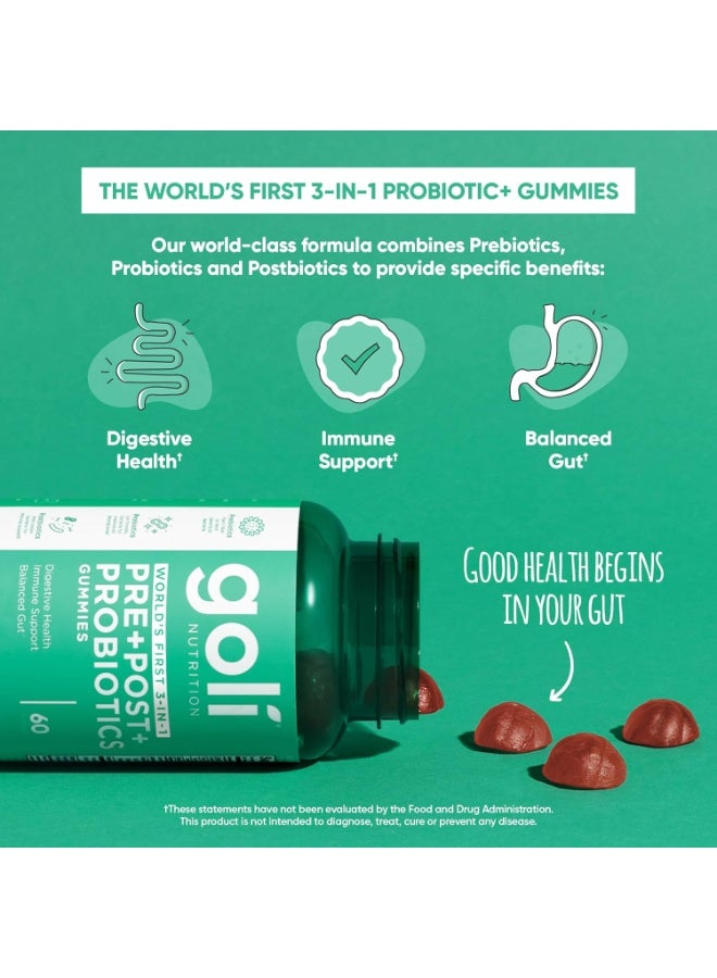 Goli Pre Pro Postbiotic Gummies - Image 4