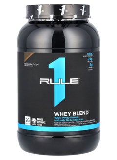 Rule One Proteins Whey Blend Protein Powder Drink Mix Chocolate Fudge 2.01 lb (910 g) 
