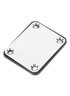 Thoraya Electric Guitar Neck Plate Metal Guitar Neck Reinforcing Protective Board for Replacement Silver  - Image 1