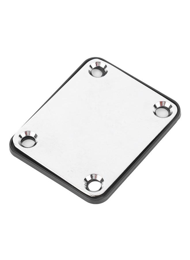 Thoraya - Electric Guitar Neck Plate Metal Guitar Neck Reinforcing Protective Board for Replacement Silver - Image 1