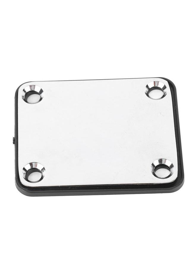 Thoraya - Electric Guitar Neck Plate Metal Guitar Neck Reinforcing Protective Board for Replacement Silver - Image 1