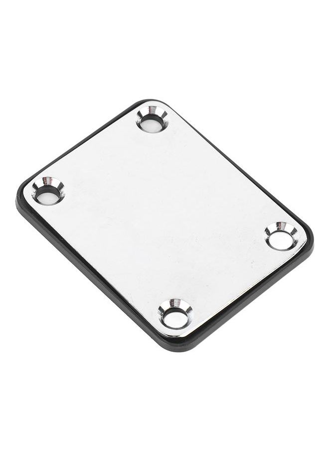 Thoraya - Electric Guitar Neck Plate Metal Guitar Neck Reinforcing Protective Board for Replacement Silver - Image 1