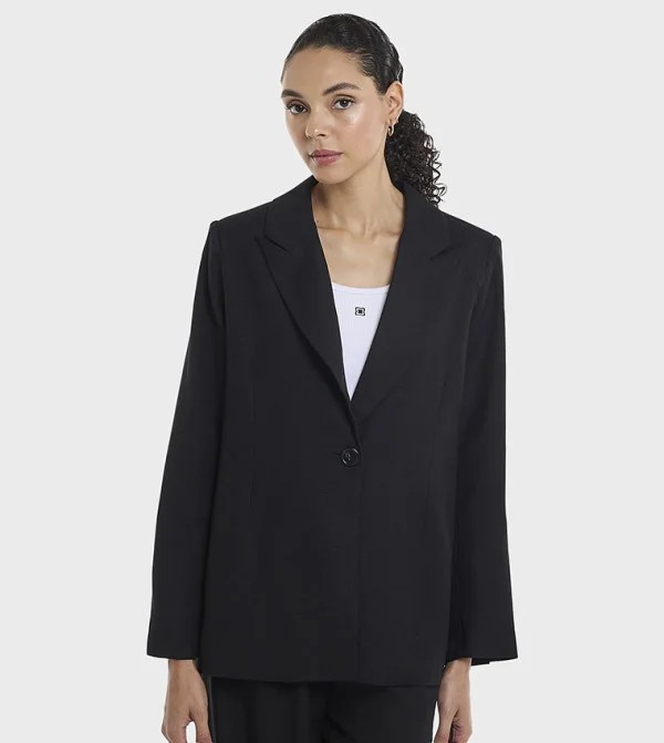 BCBG BCBG Linen Oversized Blazer