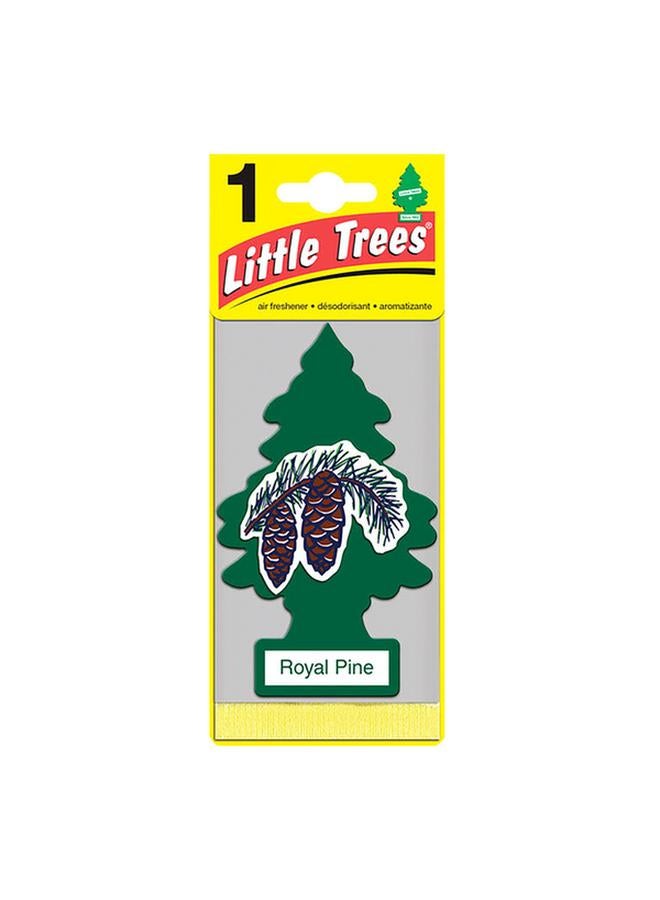ليتل تريز بطاقة تعليق معطر جو منعش يدوم طويلاً برائحة الصنوبر الملكي باللون الأخضر U1P-10101 - Image 1