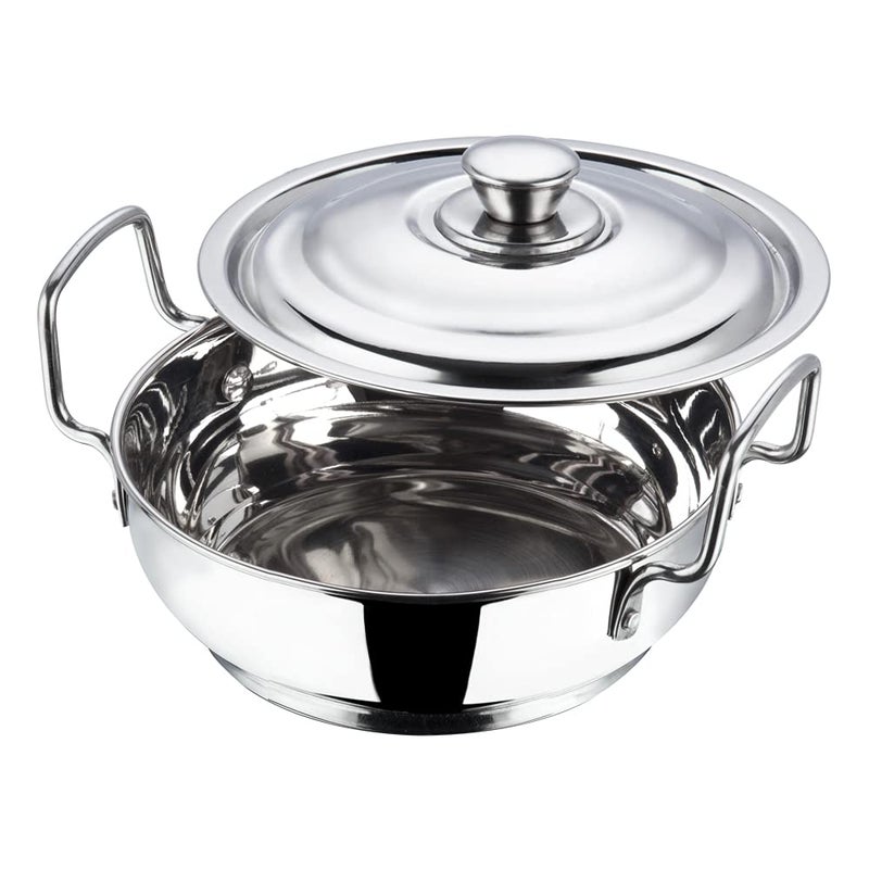 VINOD Vinod Kitchen in The Box Stainless Steel Cookware Combo Set of 25 Pcs | Multipurpose Kitchen Set for Cooking | Bartan/Donga Set | Induction and Gas Base- Silver  - Image 3