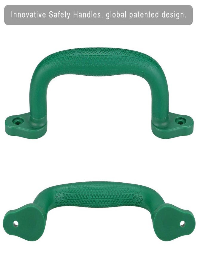 Dolibest Set of 4 Safety Playground Handles,Swing Set Kids Safety Hand Grips for Playset, Climbing Frame, Play House,Climbing Frame, Play House Handles(Green) - Image 3