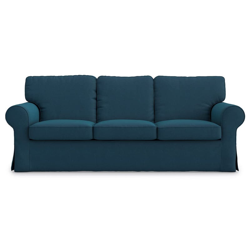 TLYESD Ektorp Sofa Cover 3 Seat Replacemen for IKEA Ektorp Sofa CoverEktorp Couch Cover Ektorp 3 Seater Cover OnlyDark Ocean
