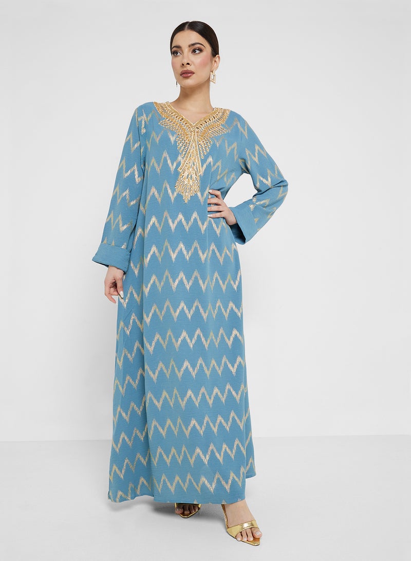 Khizana Printed Jalabiya - Image 4