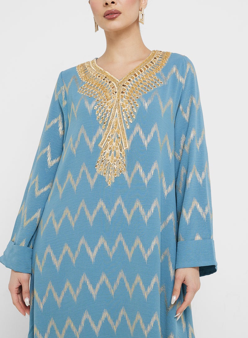 Khizana Printed Jalabiya - Image 3