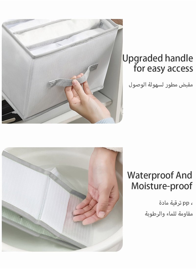 UNUNS - 2 Pack Foldable Cube Storage Bin ,Collapsible Covered Storage Boxes For Clothes Storage In Closet,Easy To Carry,Wardrobe Clothes Organizer - Image 1