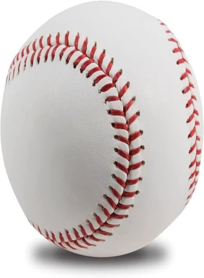 YMD Baseball Standard Official Size 9 inch Suitable for Youth League Practice Baseball (Pack of 1, White) - Image 1