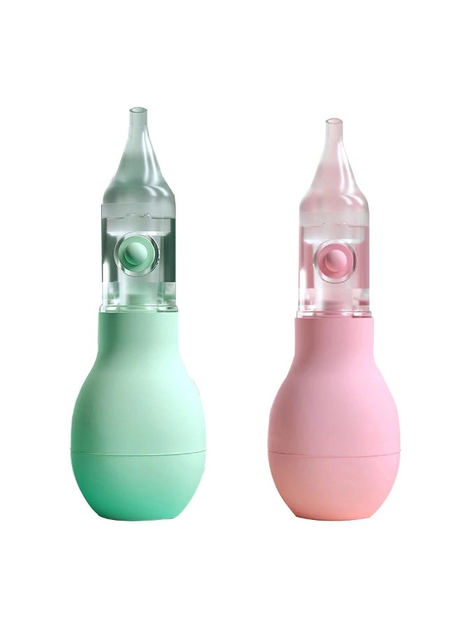 MiniMe Nasal Aspirator For Baby | 0–36 Months | Green | High-Quality Plastic & Soft Silicone & Manual Silicone Bulb Suction & Modular Flow Tube & Double Air Valve & Compact & Easy To Clean - Image 1