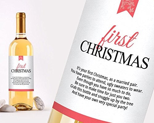Printed Party Marriage Milestones Wine Bottle Labels, Set of 5 Waterproof Wine Bottle Labels, Wedding Gift, Marriage Milestones, Wedding Firsts - Image 3