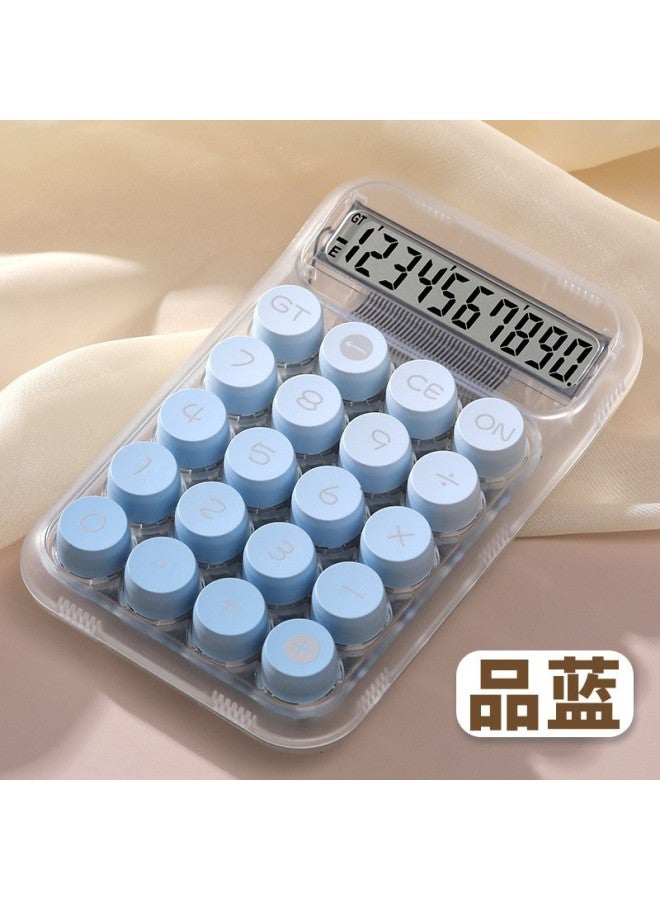 Voice New Color Matching High Color Value Mechanical Keyboard Calculator Student Exam Special Portable Computer 12-bit