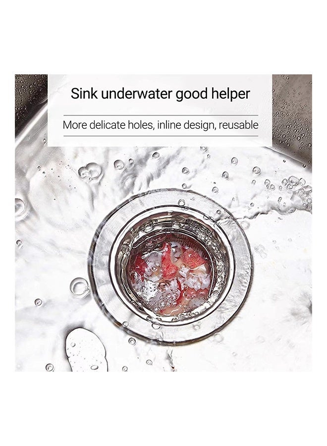2 Packs Sink Strainer 304 Stainless Steel Kitchen Sink Strainer Anti-Clogging Drain Filter Strainer Kitchen Sink Drain Strainer and 1.6 Inch Deep Kitchen Sink Strainer  - Image 2