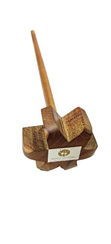 ARMAN SPOONS Believe in Quality Teak Wood MathaniJharniWhisksWhisk BeaterRavai Handmade Wooden Mixer Small and Big Big - Image 5