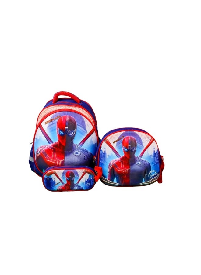 Grand Sky Spiderman School Backpack with 2 Bags - GS14-T  - Image 1