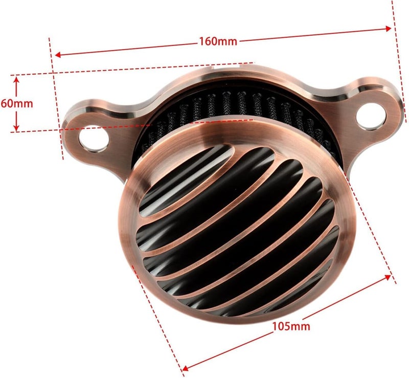 Wivplex CNC Aluminum Air Filter Kit for Harley Motorcycles - Image 2
