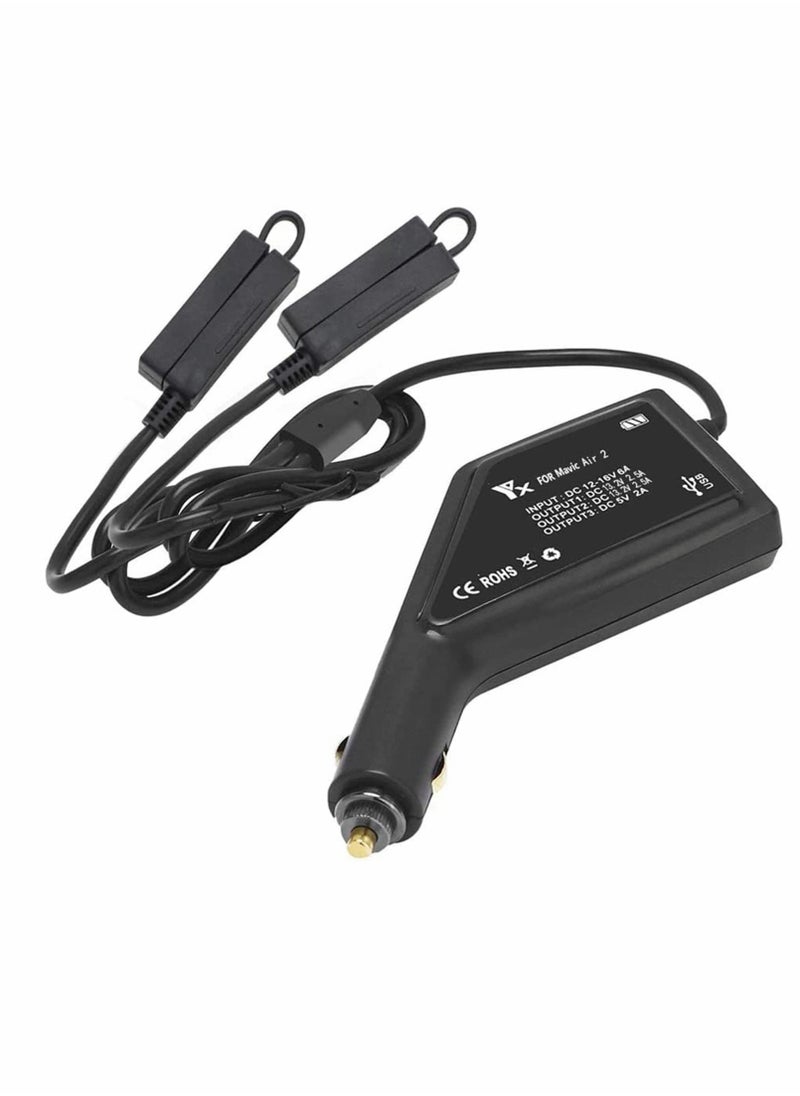 Y&D - Drone Car Charger for Mavic Air 2/Air 2S, 3 in 1 Battery/Remote Control - Image 1