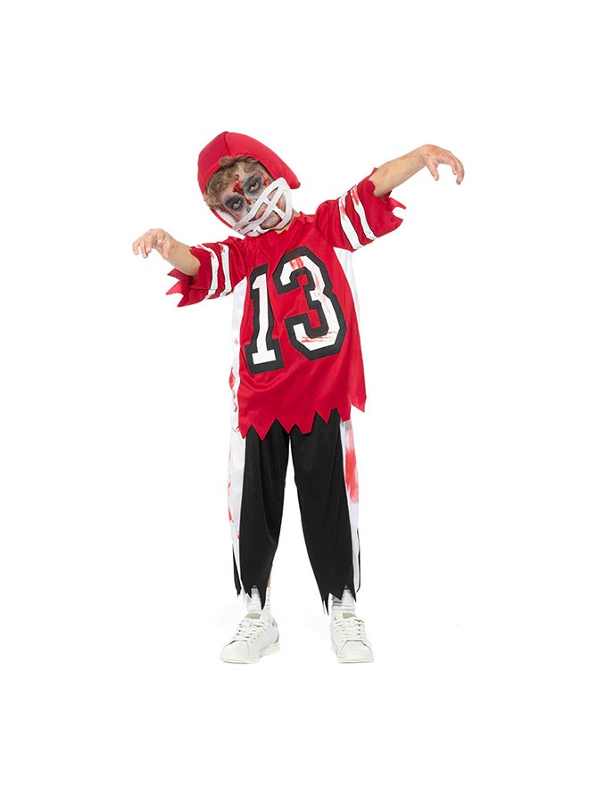 RUBIE'S Zombie Football Soccer Player Kids Costume-84597-S-3-4Y-Red - Image 1