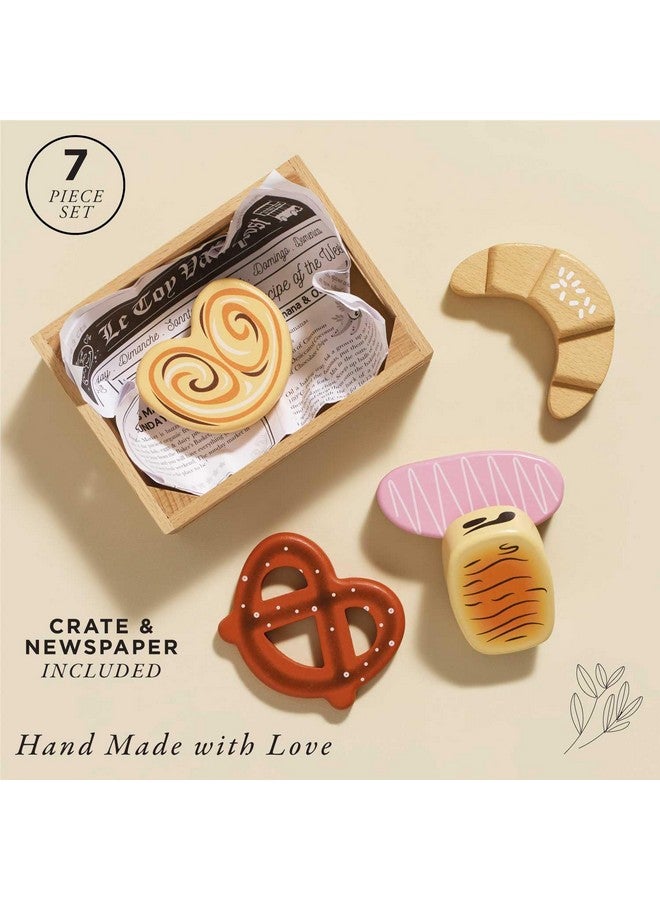 لي توي فان عربة الألعاب - سلة خباز خشبية تعليمية لسوق النحل | ألعاب طعام خشبية | متجر طعام تظاهري في السوبر ماركت - Image 2