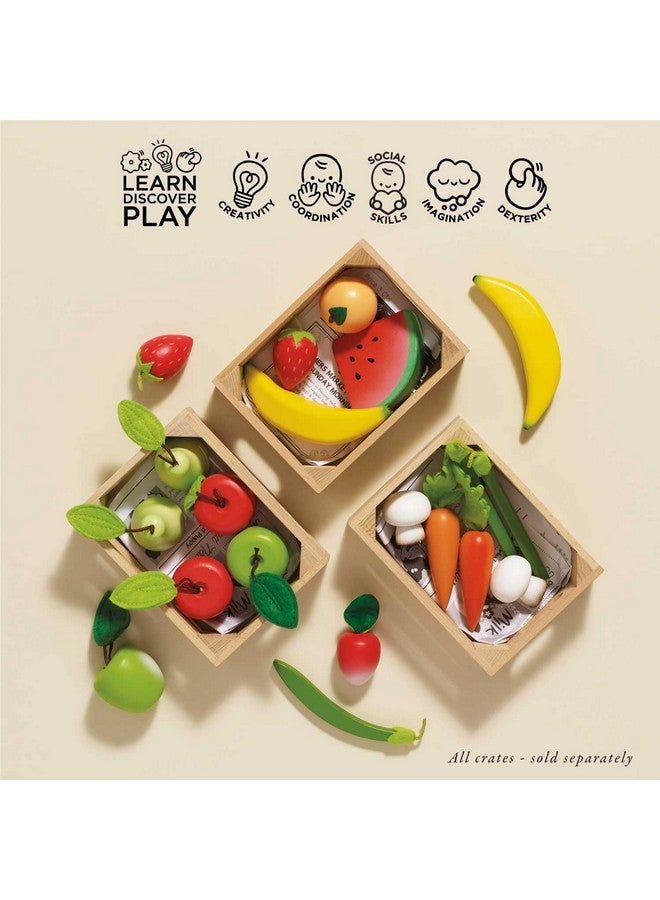 لي توي فان عربة الألعاب - سلة خباز خشبية تعليمية لسوق النحل | ألعاب طعام خشبية | متجر طعام تظاهري في السوبر ماركت - Image 4