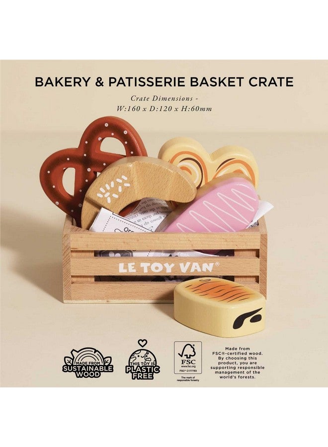 لي توي فان عربة الألعاب - سلة خباز خشبية تعليمية لسوق النحل | ألعاب طعام خشبية | متجر طعام تظاهري في السوبر ماركت - Image 3