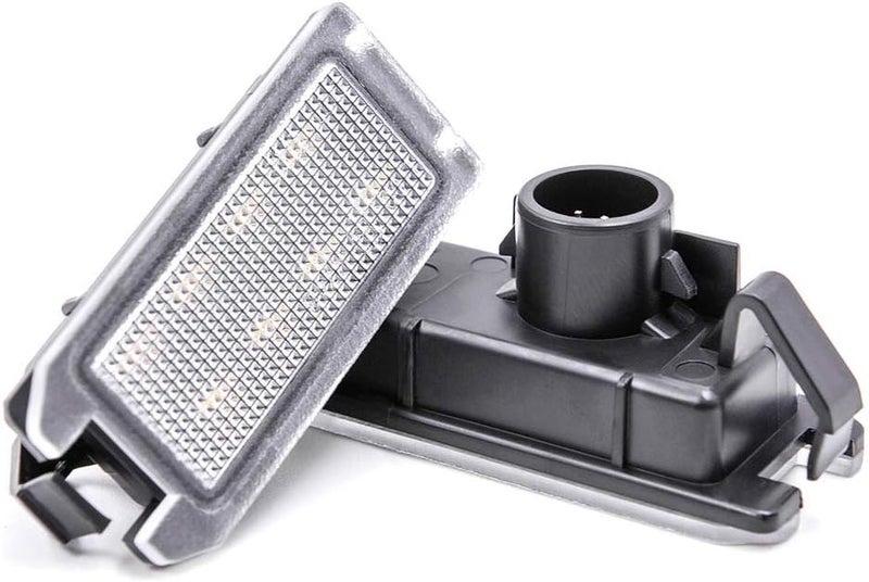 مجموعة إضاءة لوحة الترخيص LED لسيارات جيب جراند شيروكي WK2 وكومباس وباتريوت من 2014 إلى 2020، بديل OEM أبيض زينون 6000K مع 8 مصابيح SMD خالية من الأخطاء - Image 3