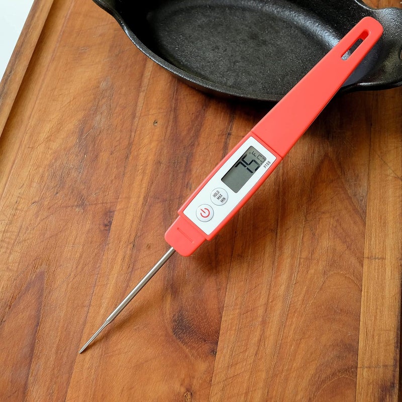 Lavatools PT09 Super-Quick Commercial Grade Digital Thermometer for Cooking, Meat, Candy, Candle, Liquid, Oil, 4.5" Compact Probe, Splash Proof, °C/°F Toggle, Hold Function - Sesame - Image 5