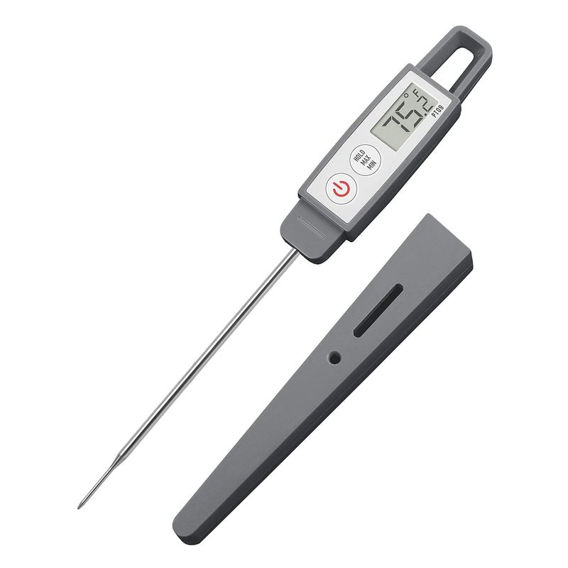 Lavatools PT09 Super-Quick Commercial Grade Digital Thermometer for Cooking, Meat, Candy, Candle, Liquid, Oil, 4.5" Compact Probe, Splash Proof, °C/°F Toggle, Hold Function - Sesame - Image 1
