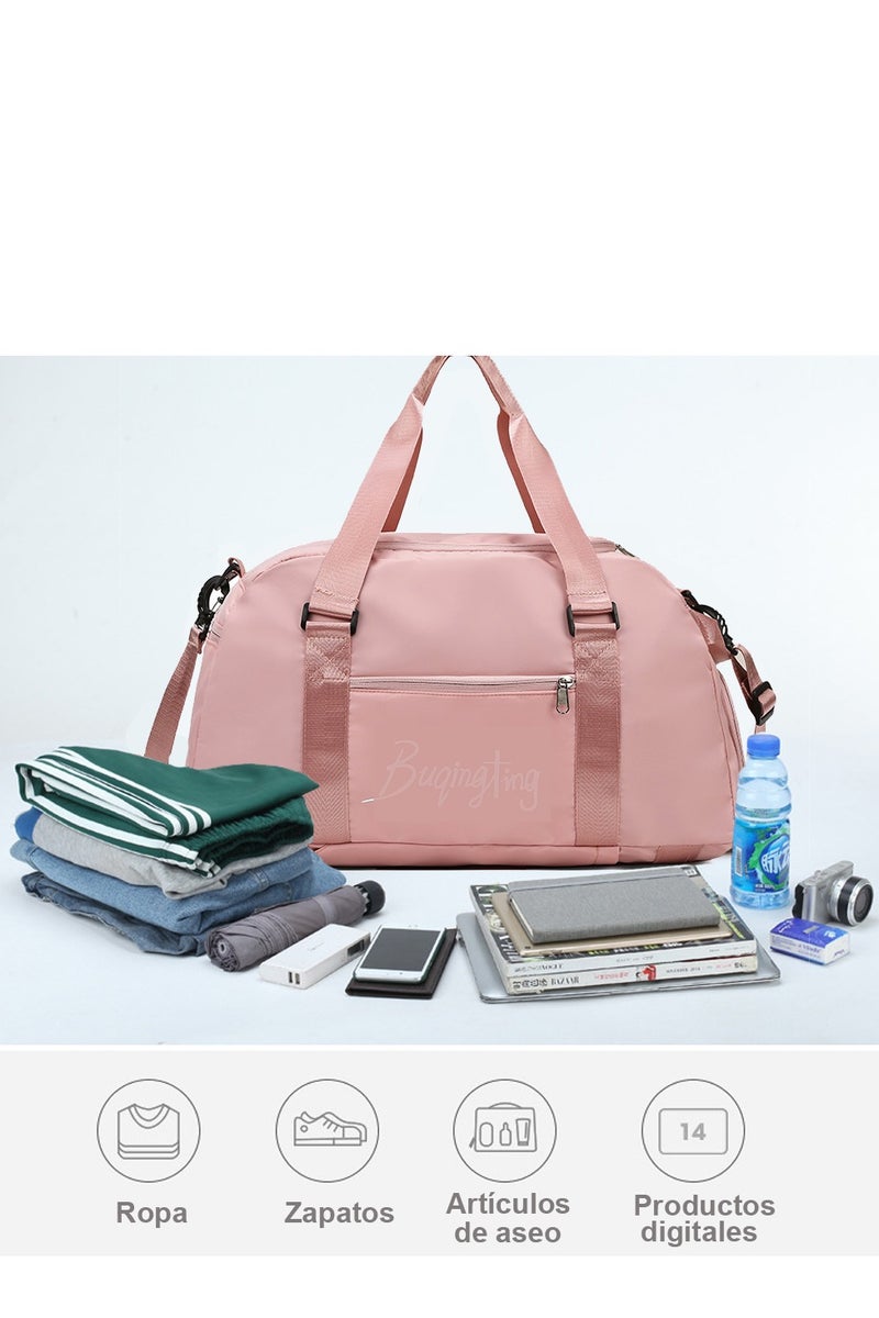 Aurrako Gym Bag Travel Bag For Man/Women,Duffle Sport Handbag for Travelling Large Capacity with Compartment and Wet Pocket Waterproof Handbag - Image 3