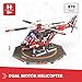 Engino MEGA Builds Dual Motor Helicopter Building Kit for Kids 9 Construction Toys STEM Project Engineering Toys STEM Kit with Motor Included Creative Fun Gift for Boys Girls - Image 4