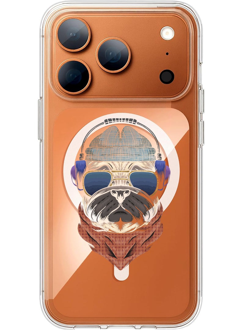 Theodor Magnetic Case for Apple iPhone 17 Pro Compatible with MagSafe Wireless Charging, Shockproof Phone Bumper Cover - there is no ned to repeat yourself - White - Image 1