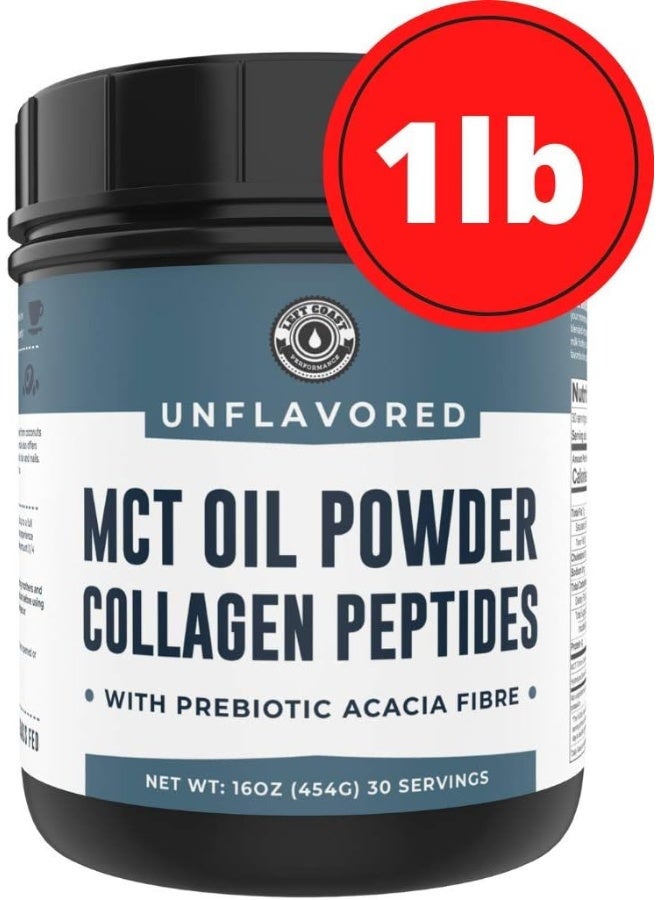 Left Coast Performance Mct Oil Powder + Keto Collagen Peptides + Acacia Fibre 16Oz (Unflavored) - Image 5