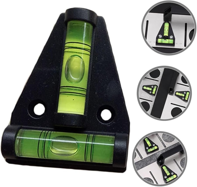 Operitacx 5 قطع فقاعة مستوى المثلث المحمولة T على شكل مستوى الروح للأثاث العربات السكنية المقطورة المعسكرين الأدوات - Image 4