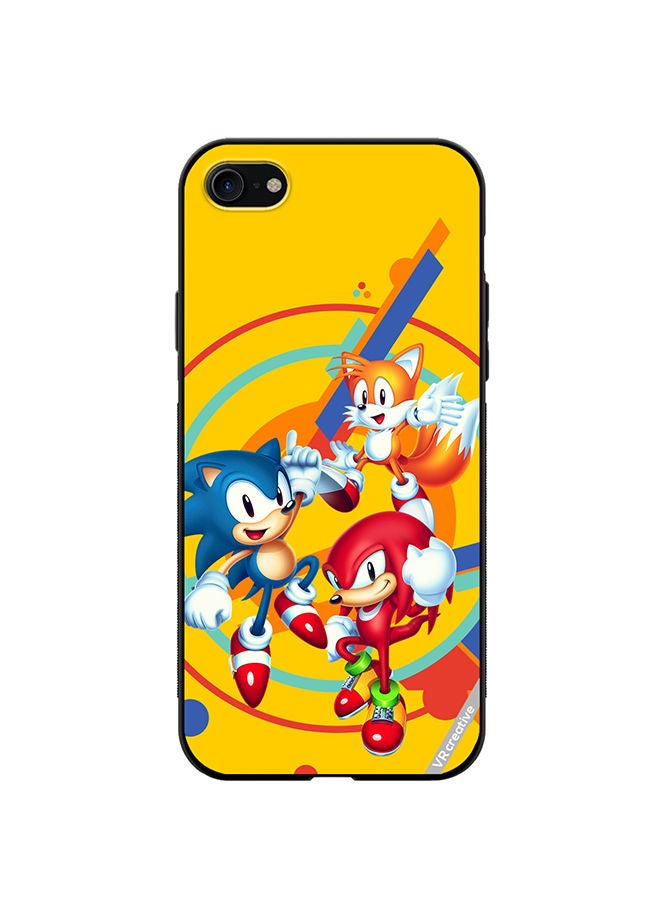 VR CREATIVE Protective Case Cover For Apple iPhone SE (2022) Sonic Design Multicolour - Image 1