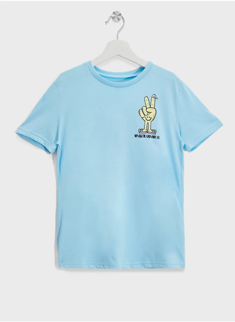 UNDER ARMOUR Youth Peace Love T-Shirt
