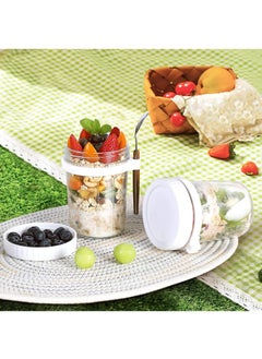 Y&D 2 Piece Glass With Lid And Spoon Sealed Portable Ice Cream Cup  - Image 5