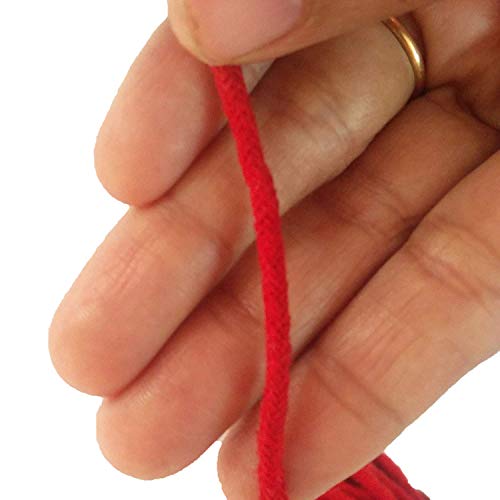 YADNESH Red Cotton Thread(1 mm Thick)- Lal DHAGA Nazar -Black String Kalwa RAKSHA Sutra Evil Eye Protection THREAD-30 Meters,Valentine Day Gifts (Red Cotton) - Image 4