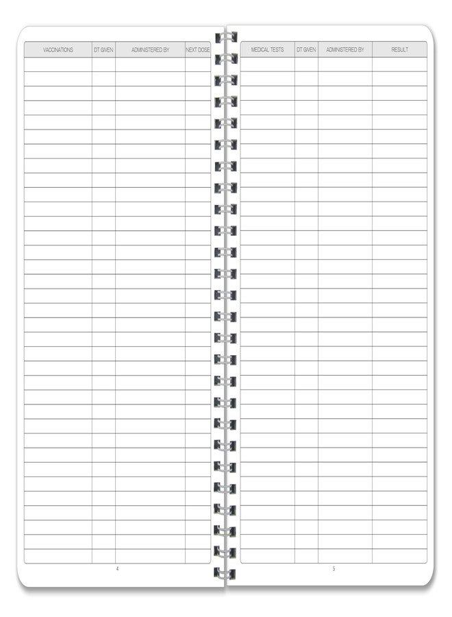 BookFactory Caregiver Daily Log Book, 6" x 9" Wire-O, 100 Pages - Image 4